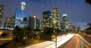 bigstock Los Angeles Skyline And Freewa 4583042