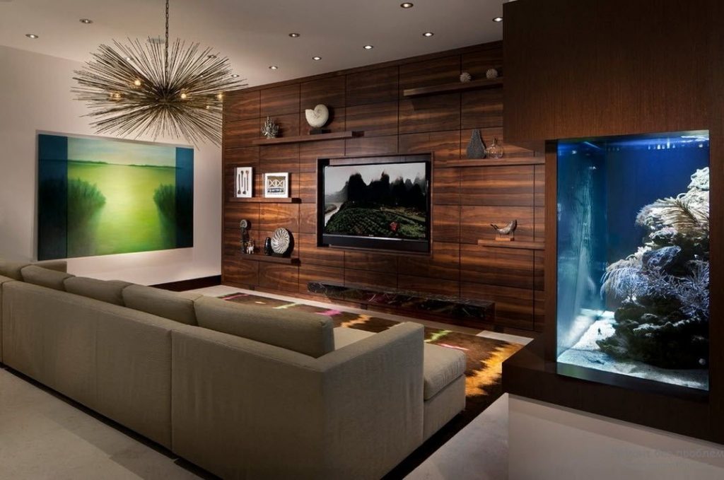 Декор помещения с телевизором
